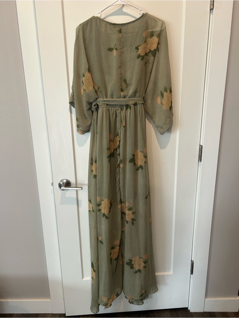 Baltic Born Kia Kimono Maxi Dress in Sage Green - Picture 11 of 11